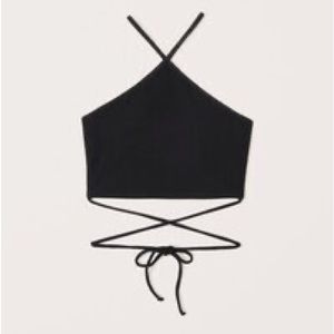 Abercrombie Seamless Rib Halter Top